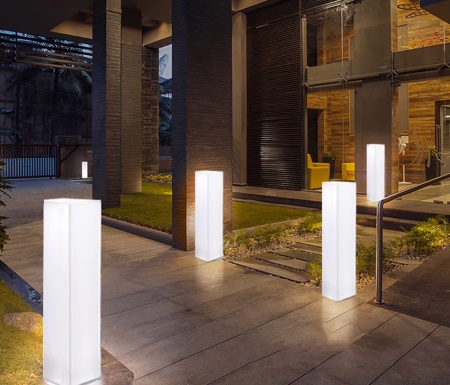 Светильник Колонна 45х110  питание от АКБ, RGB Светильник Колонна 45х110  питание от АКБ, RGB